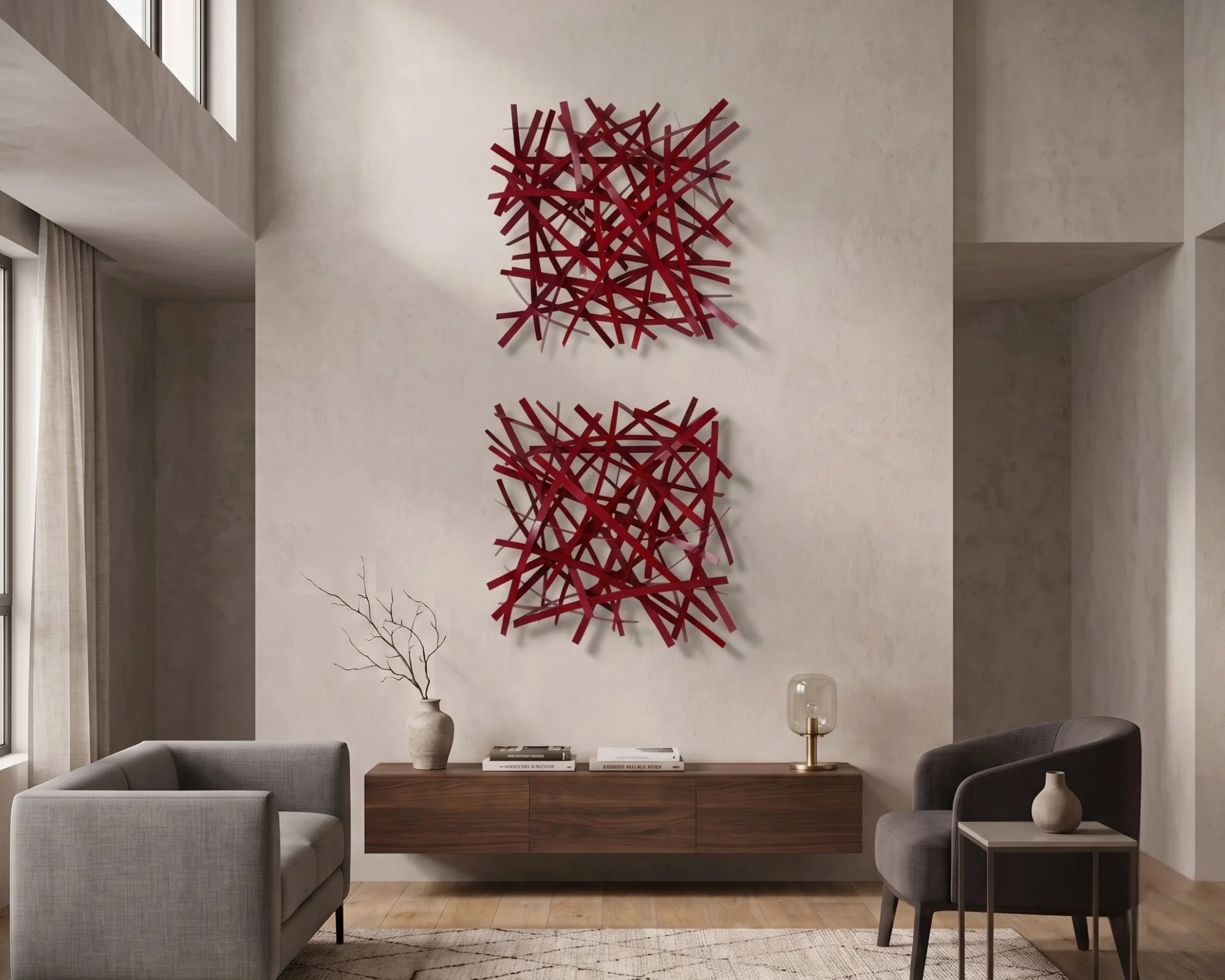 vertical-red-metal-art-pair-modern-console.jpg