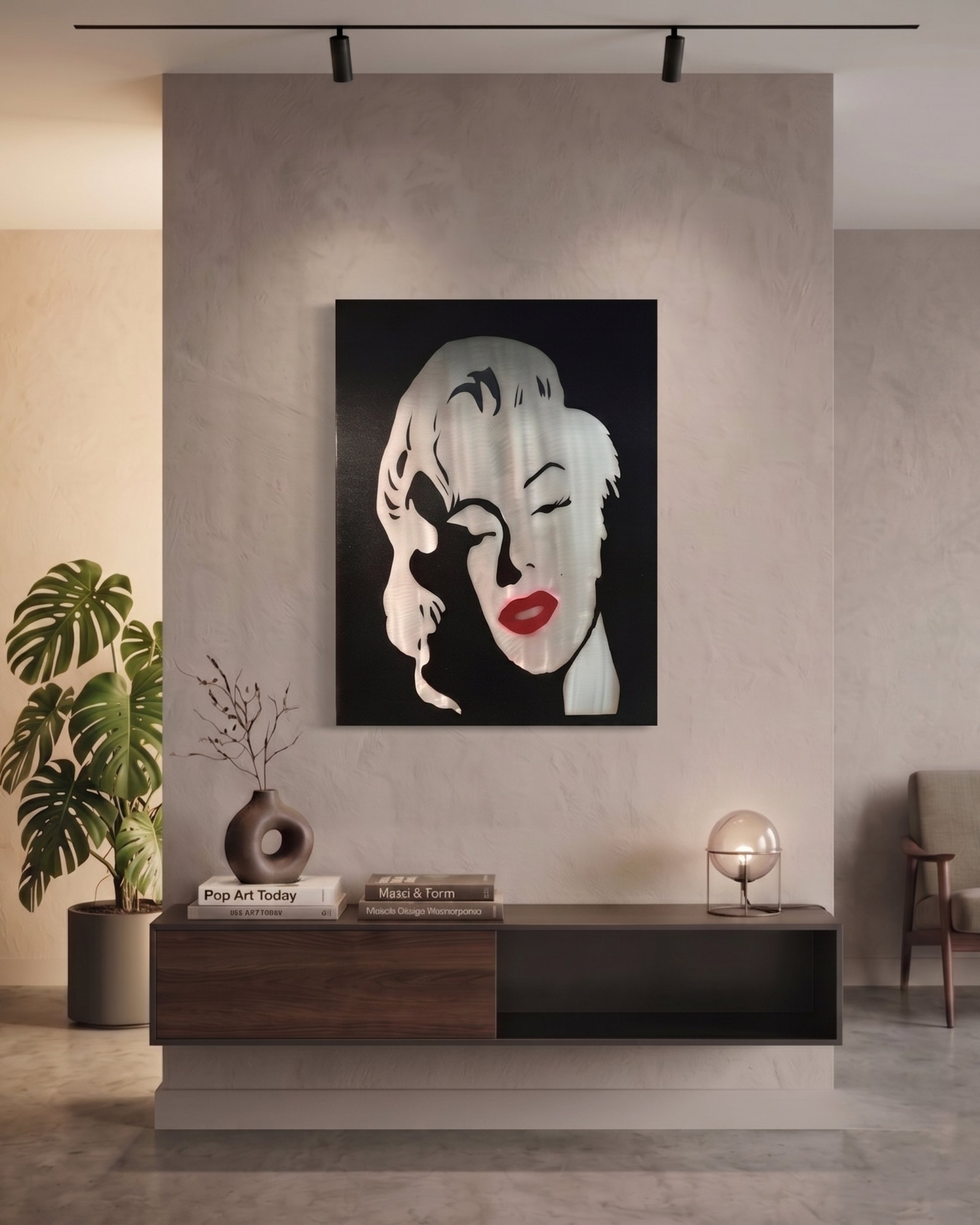 modern-marilyn-metal-artwork-above-console.jpg