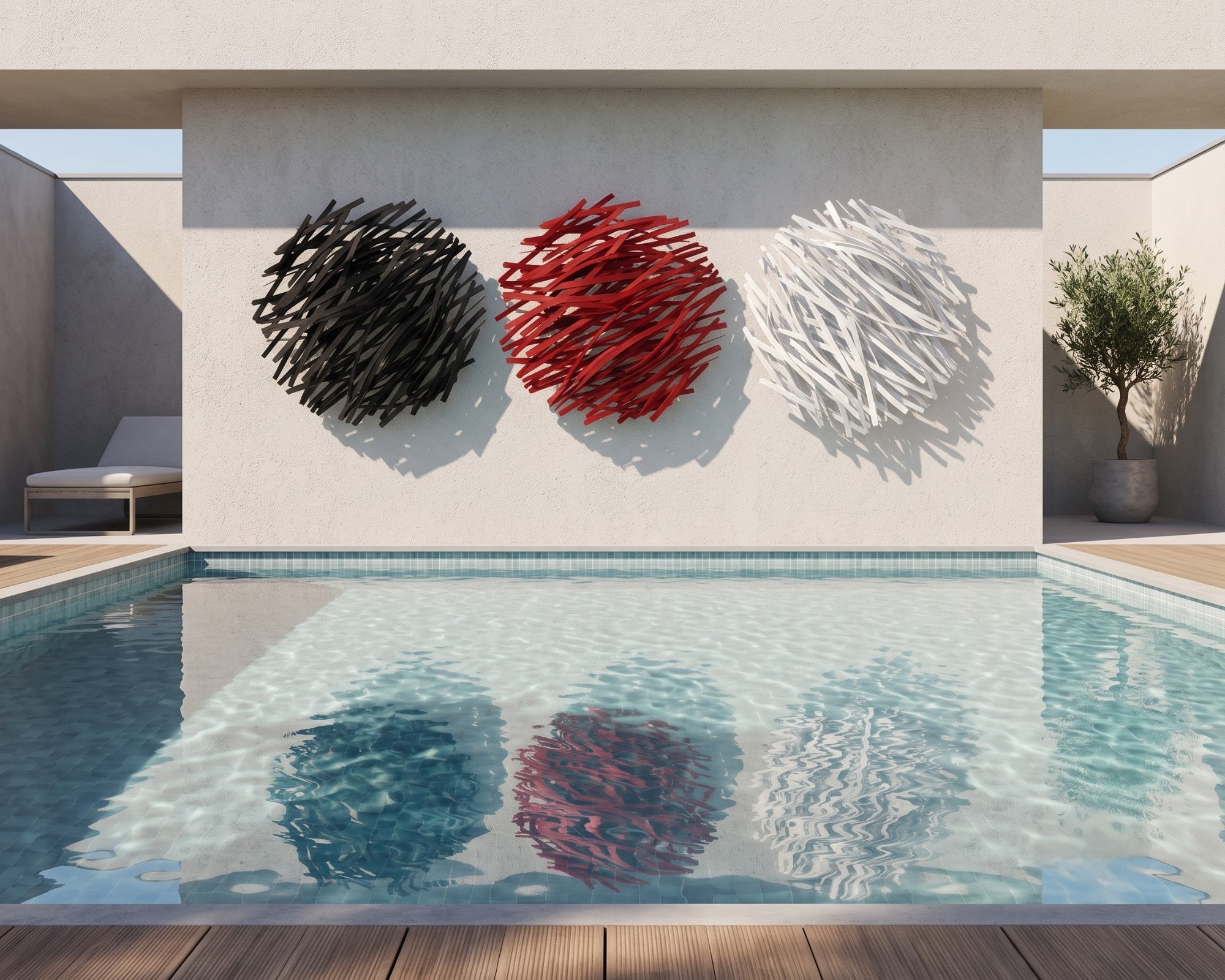 outdoor-horizontal-tricolor-metal-art-pool-reflection.jpg