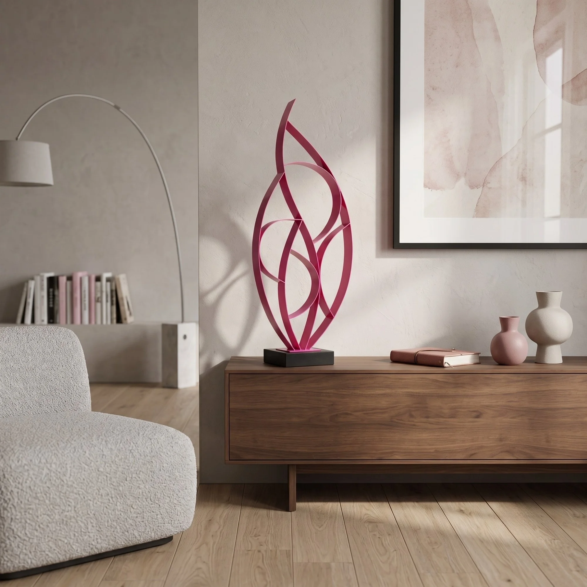 contemporary-fuchsia-metal-centerpiece-wood-cabinet.jpg
