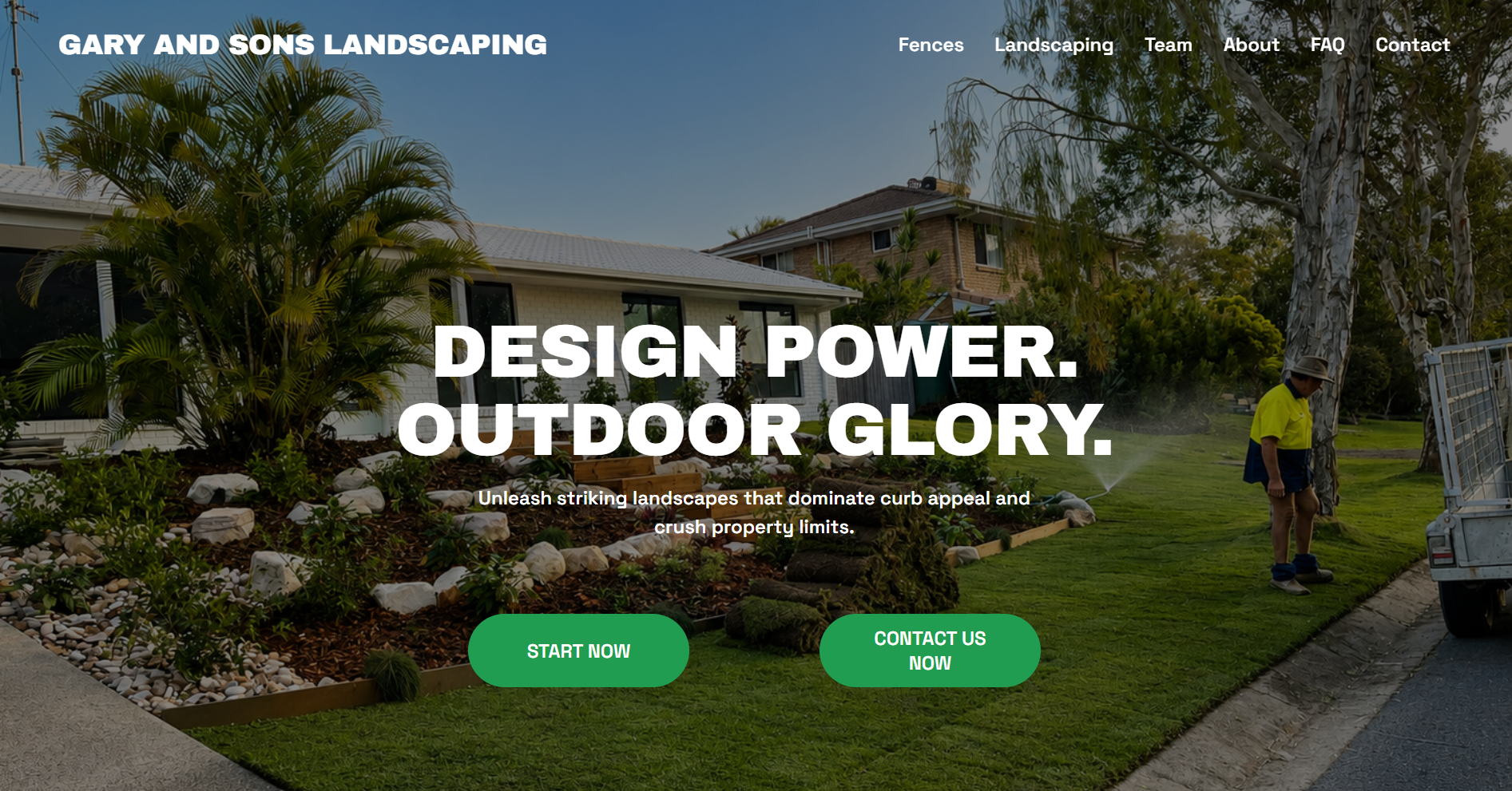 I designed and created the Gary & Sons Landscaping & Fencing website to showcase their services, projects and family-run business while creating a professional and easy-to-navigate online presence.