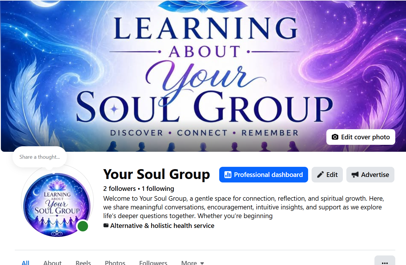 I created and manage the Your Soul Group Facebook page, including the page setup, branding, content creation and ongoing social media management.