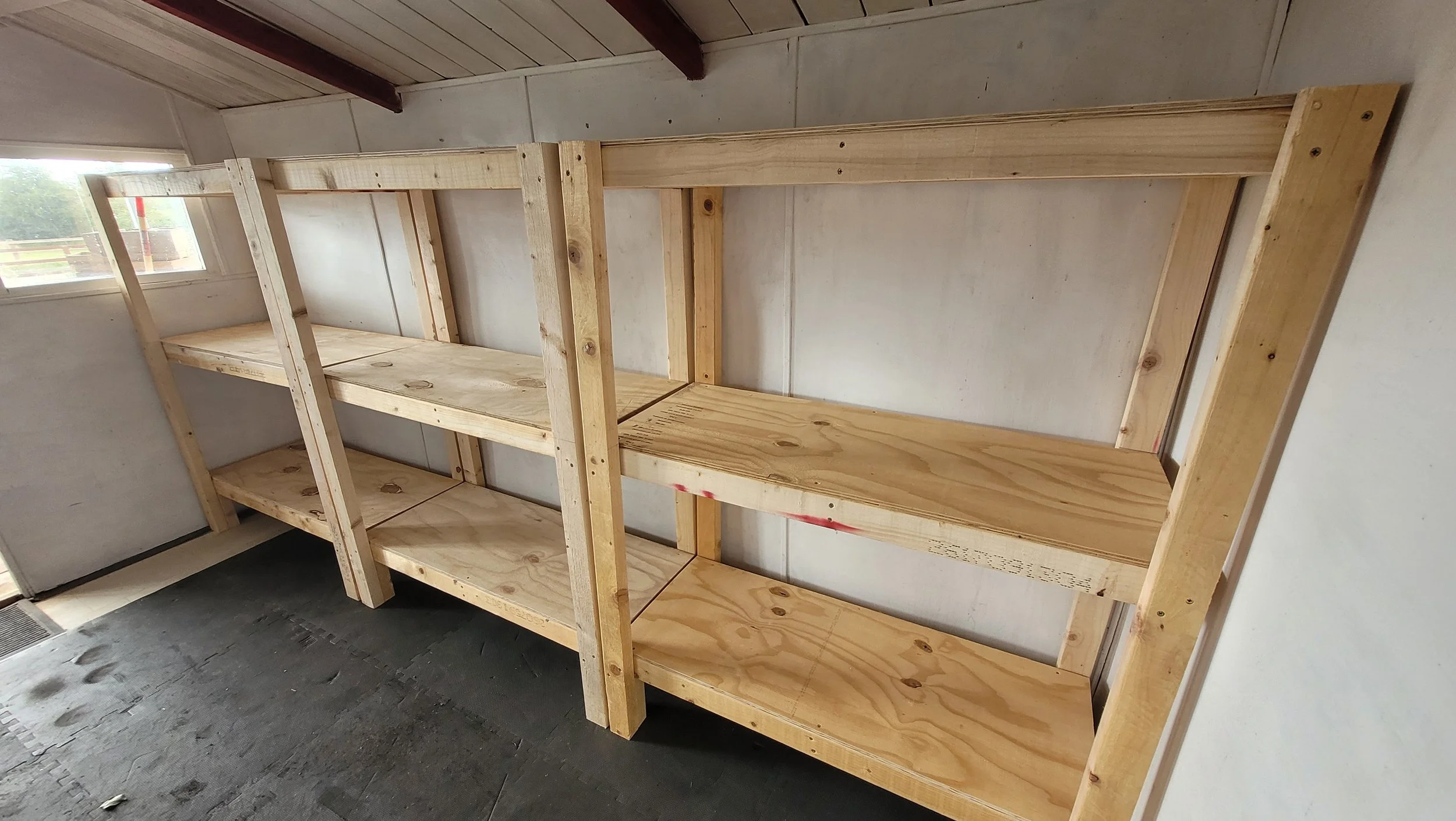 Heavy Duty Shed Shelving