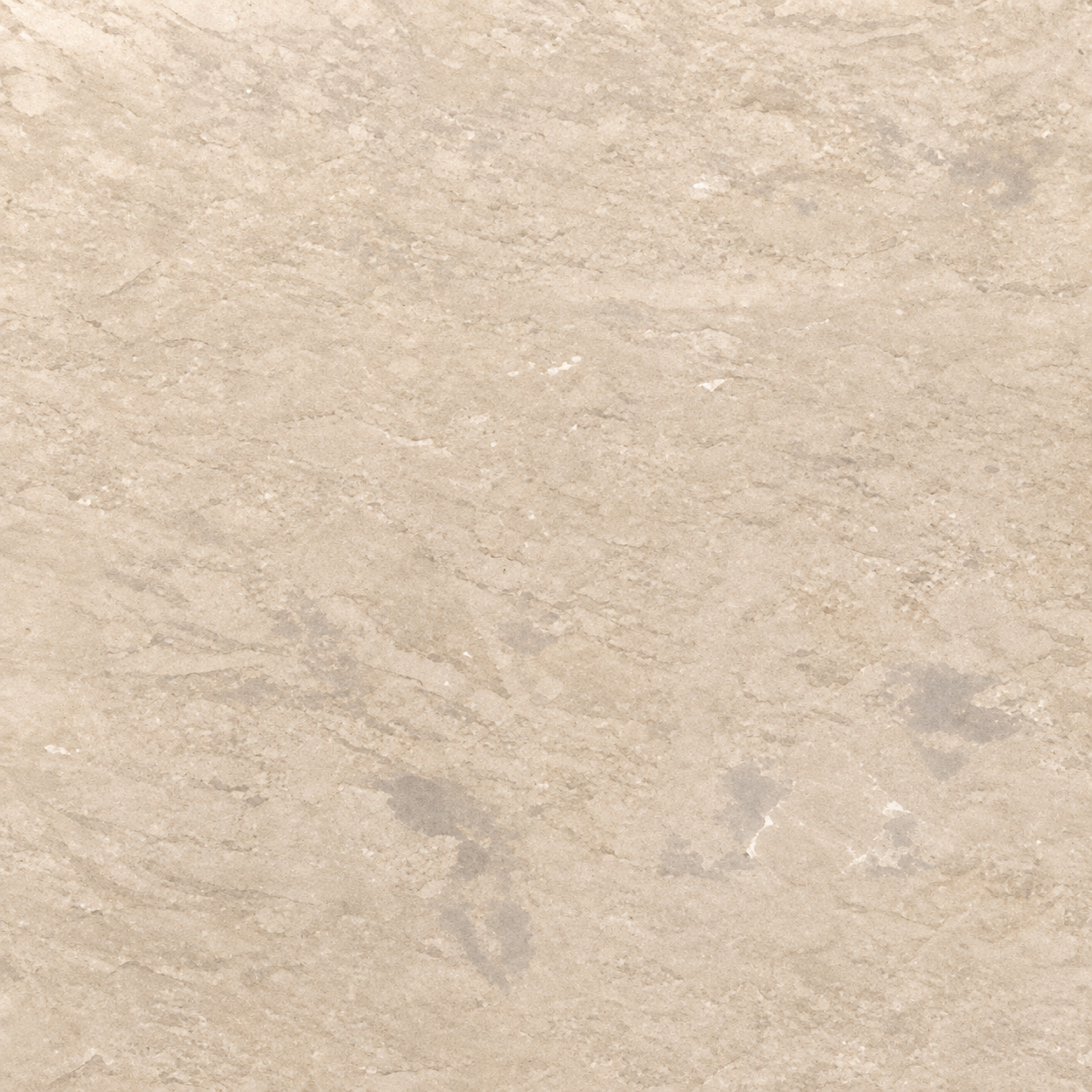 A beige textured stone surface with natural grain patterns.