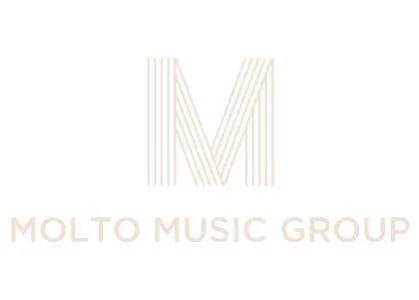 Logo with large stylized 'M' and the text 'Molto Music Group' beneath it.
