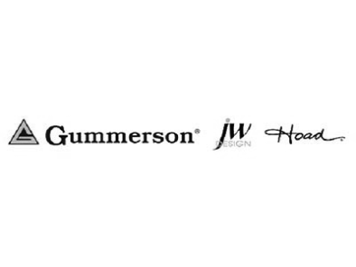 Logo display with Gummerson, JW designer, and Hood names.