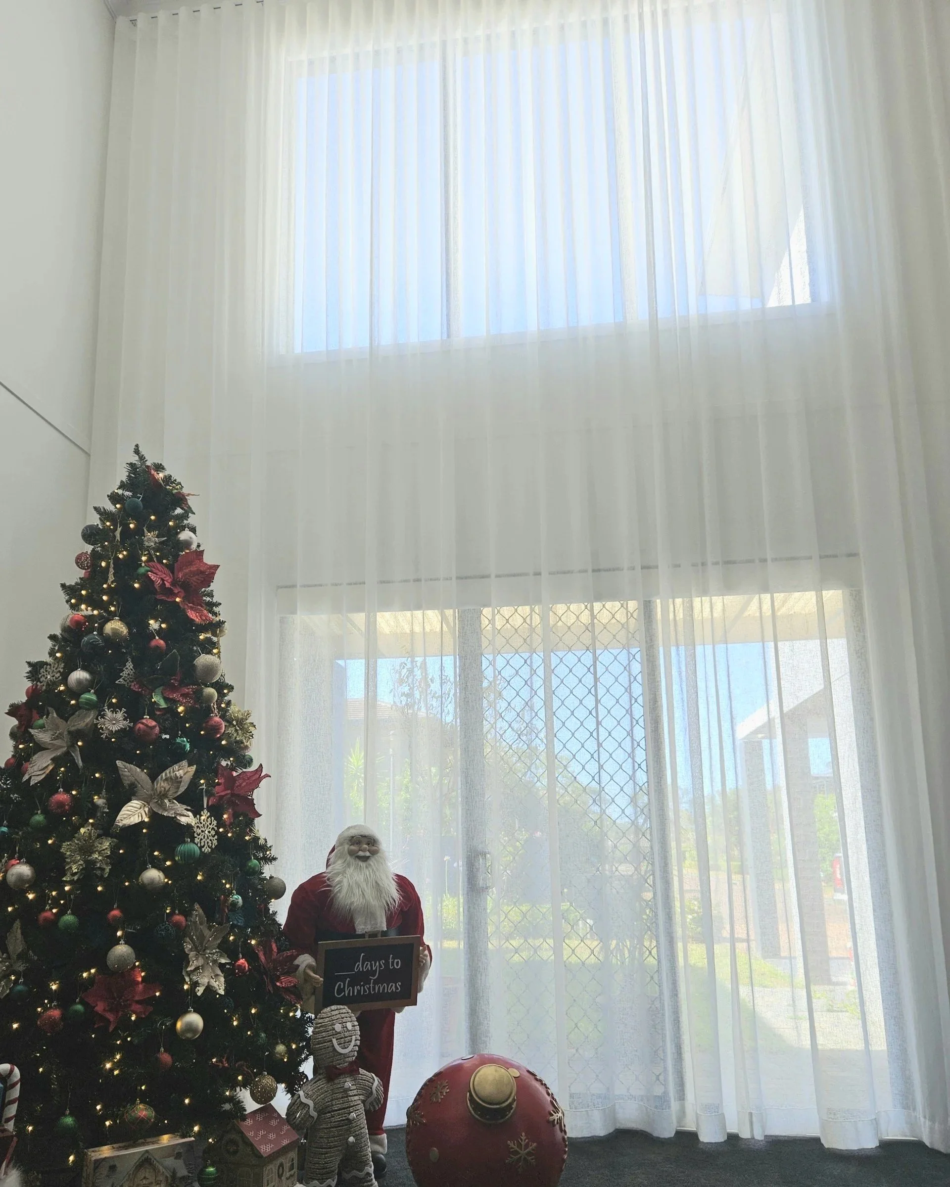 2 Story sheer curtain