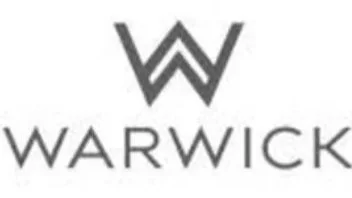 Logo with a stylized letter W and the word WARWICK beneath it