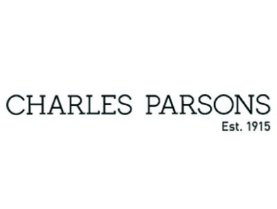 Logo with the text 'CHARLES PARSONS Est. 1915' in black on a white background.