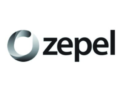 Zepel company logo with a circular icon and the word 'zepel' in black text