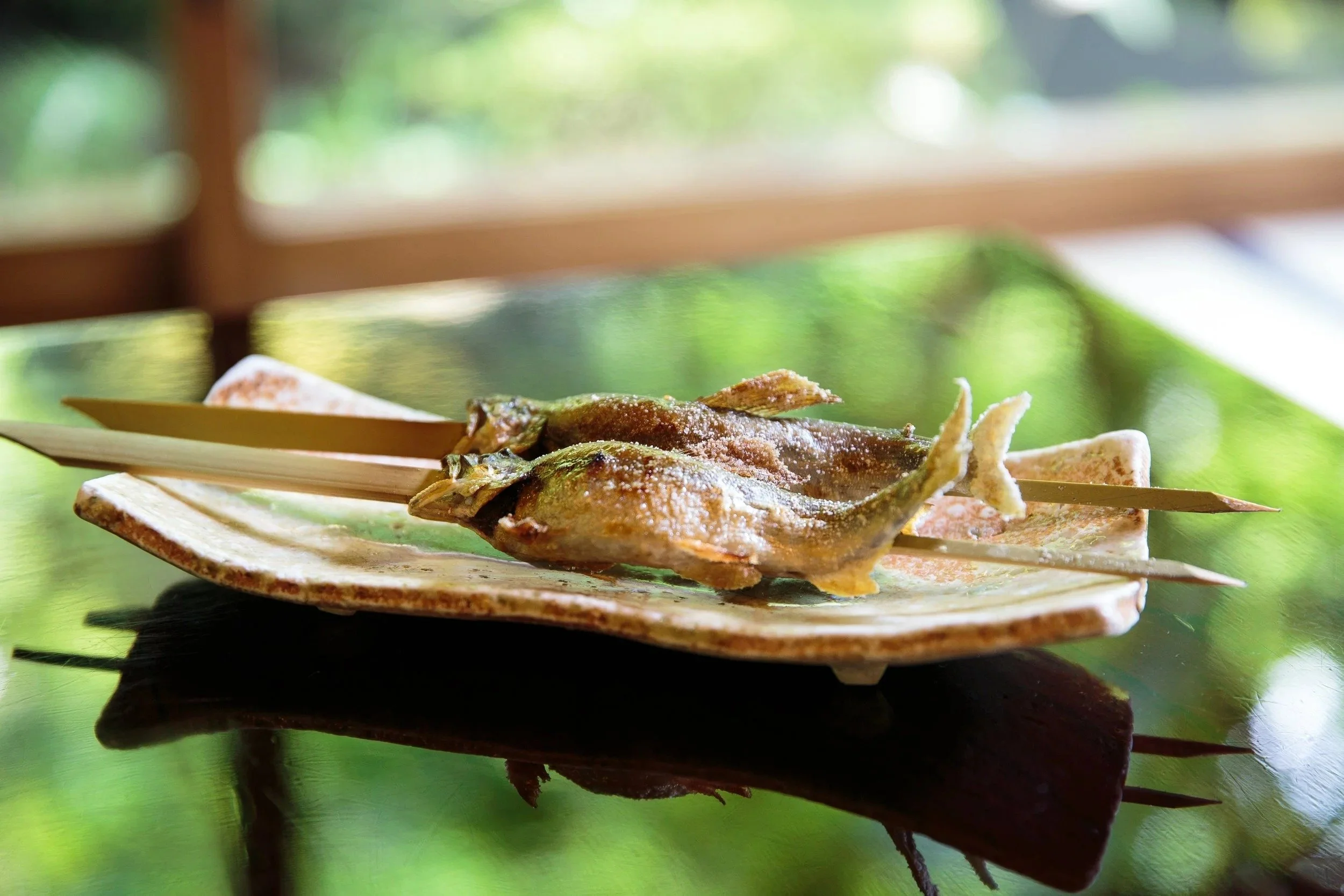 grilled-fish-ceramic-plate-skewers-shiny-tokyo-food-photographer.jpg