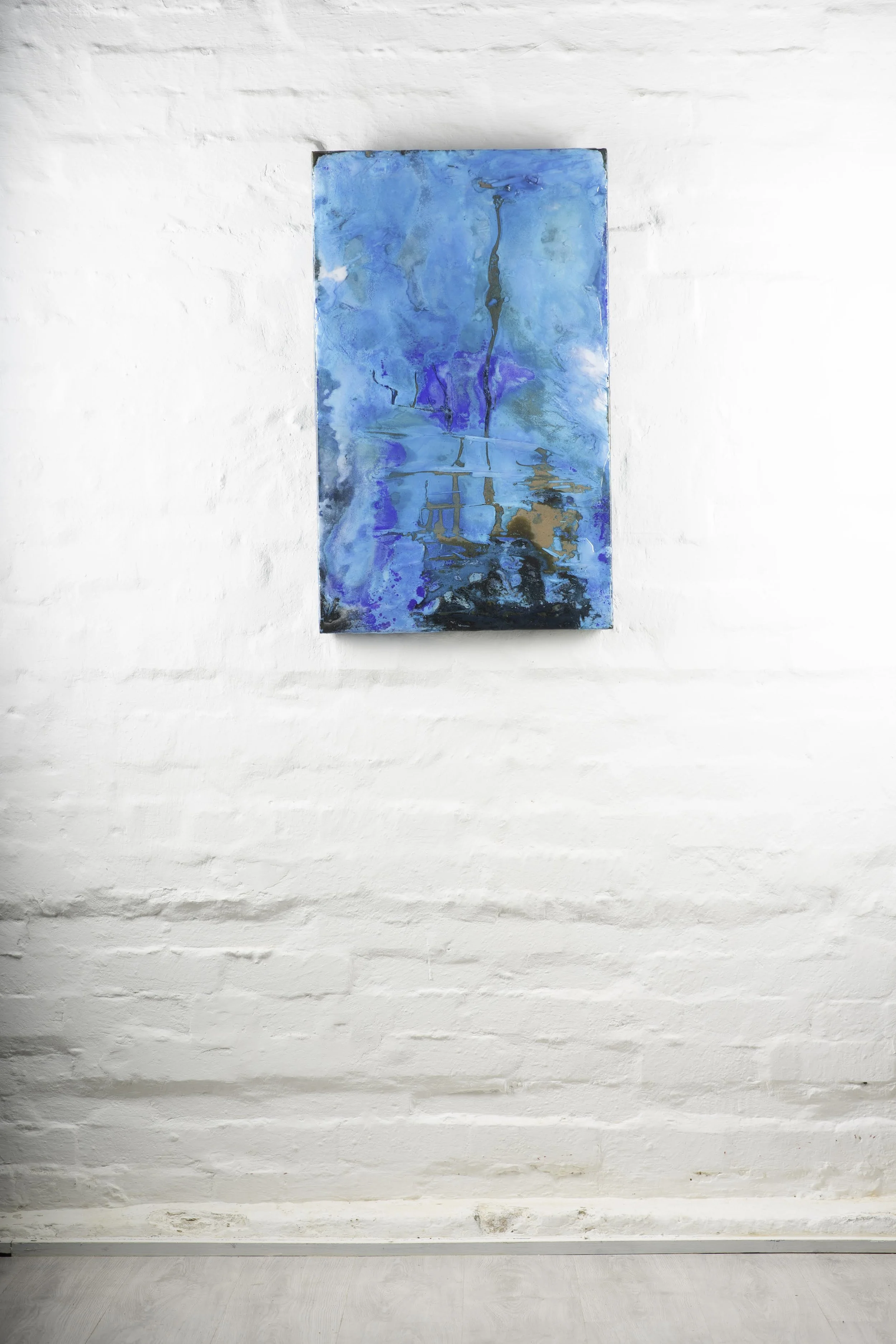 WHAT THE WATER DREW 54cm x 84cm  Shaped bronze and patina  
