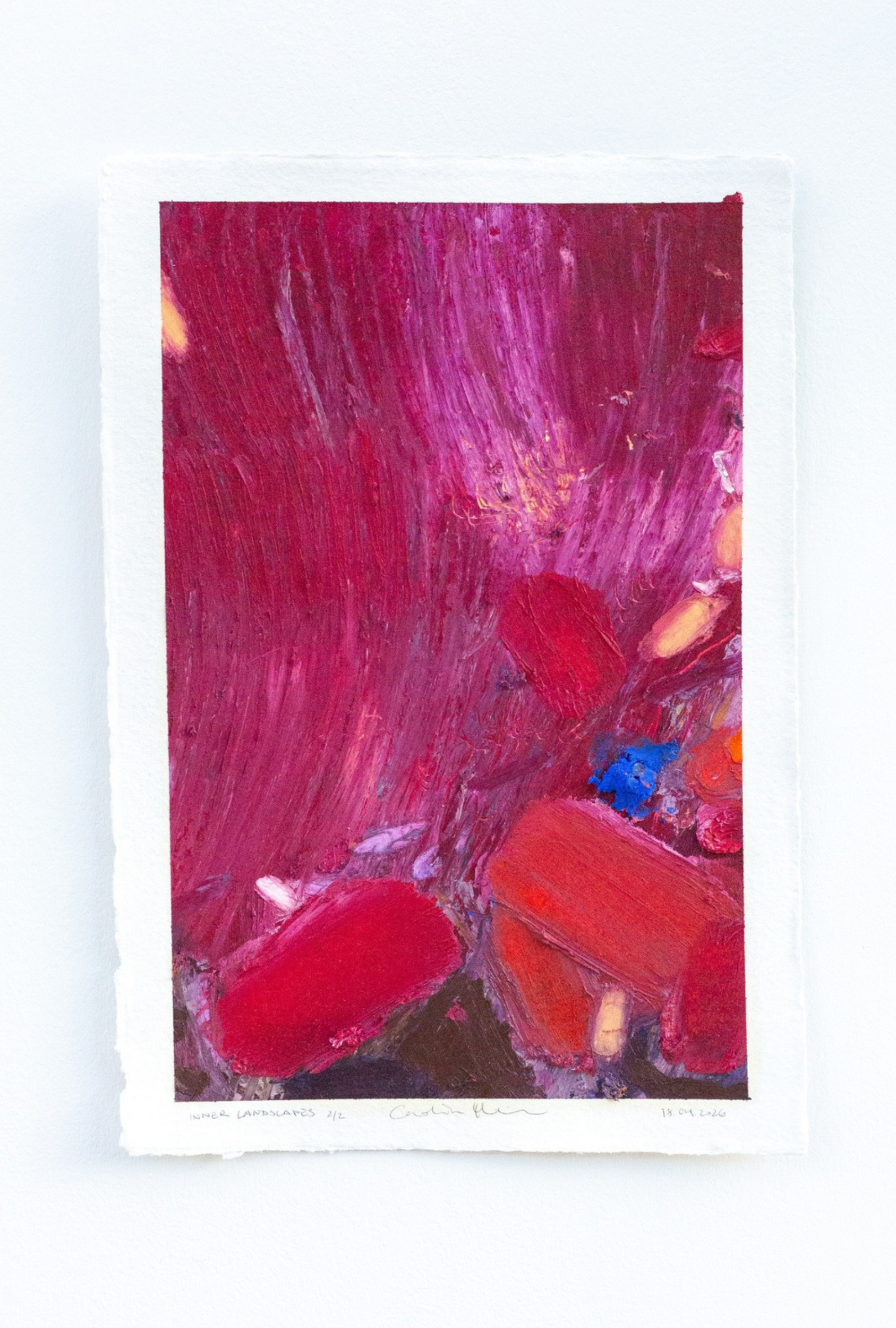 Inner Landscapes - 18.04.2026
2026
21cm x 31cm (unframed)
oil stick, drawing oil on cotton paper