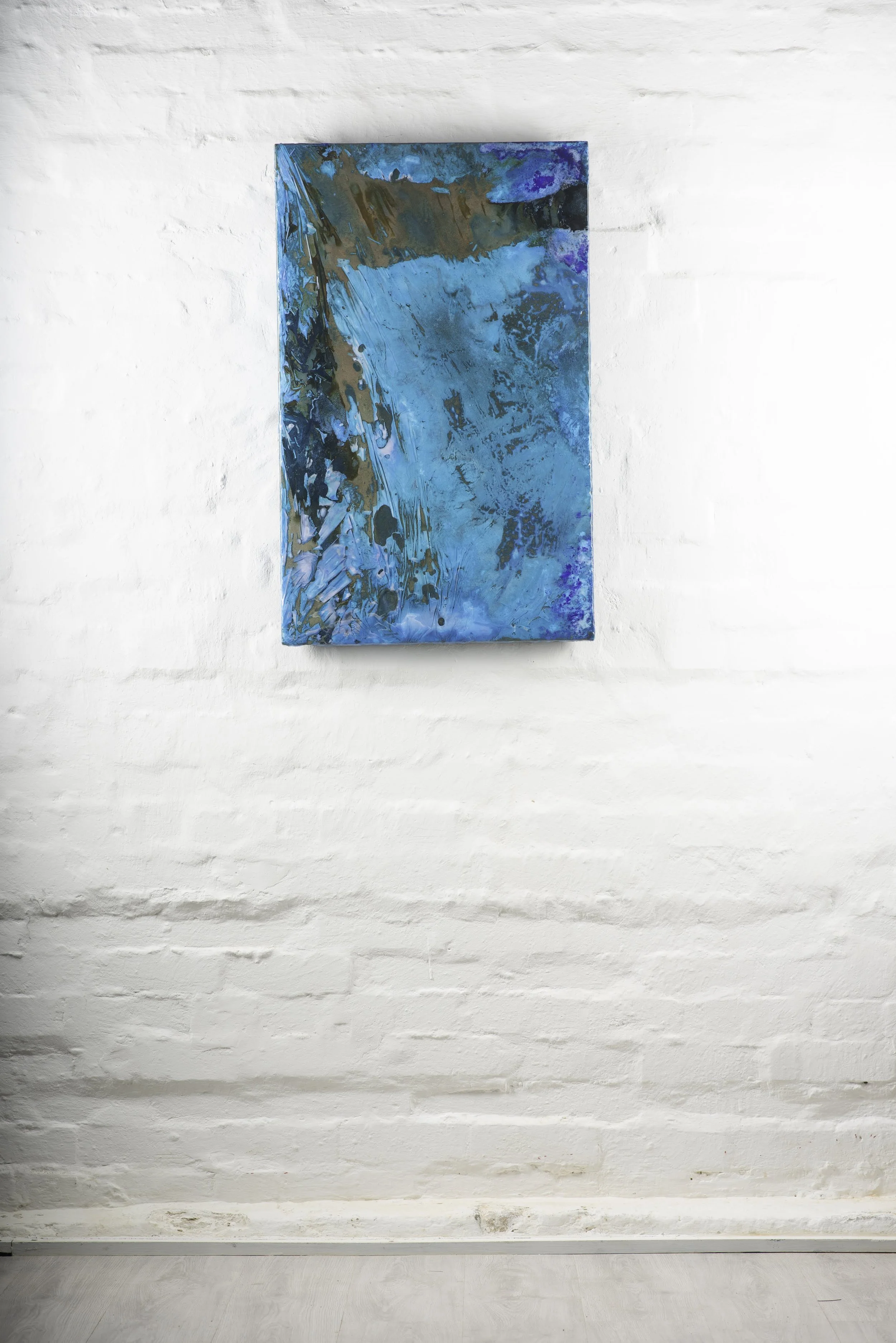 THE WAVES CAME IN LIKE FISTS 
61cm x 91cm 
Shaped bronze and patina 