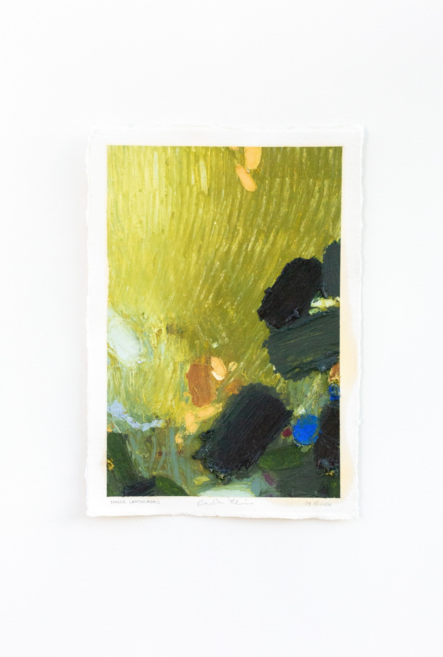 Inner Landscapes - 09.05.2026
2026
21cm x 31cm (unframed)
oil stick, drawing oil on cotton paper