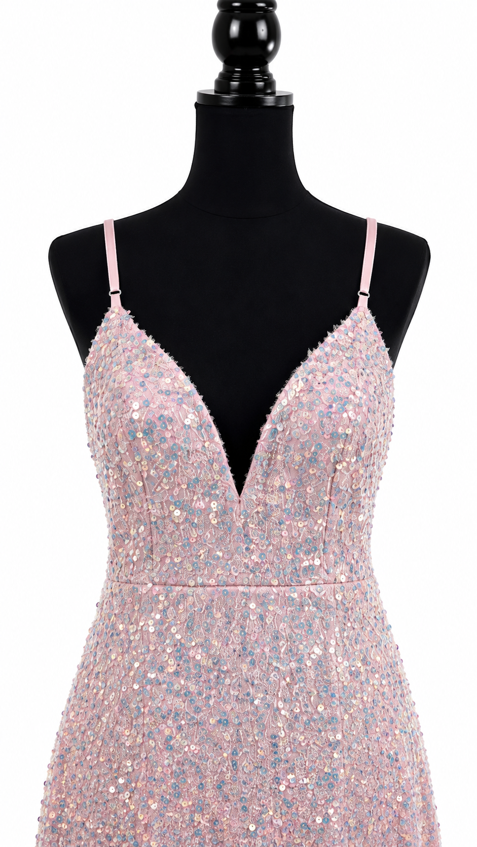 Blush Pink Sequin Mini Dress