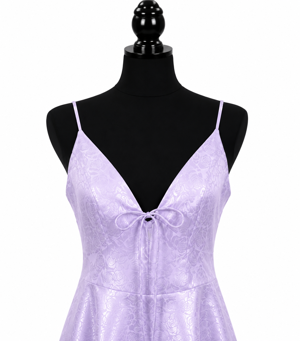 Lavender Floral Mini Dress