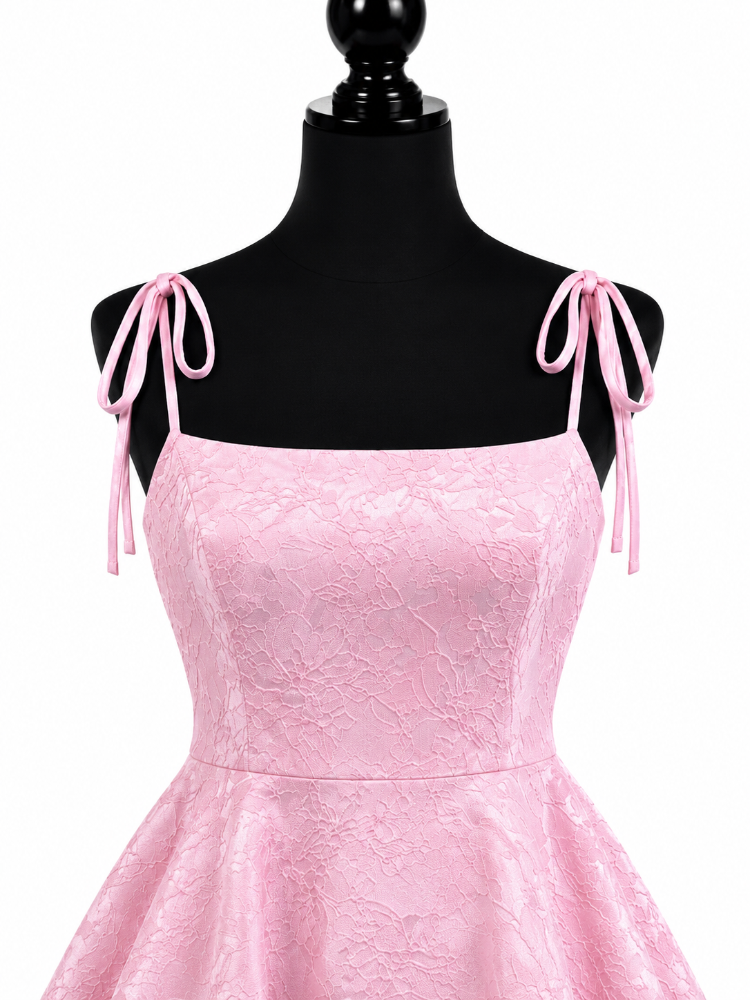 Pink Lace Mini Dress