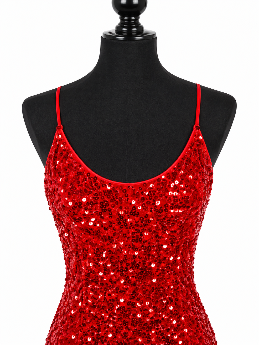 Red Satin Corset Mini Dress