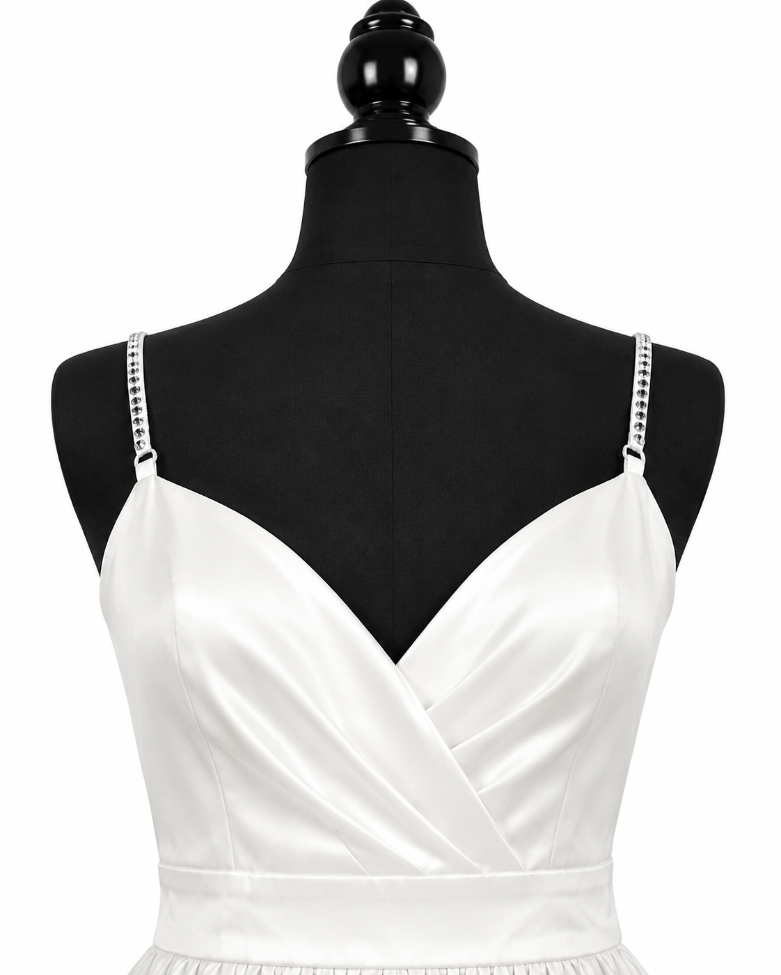 White Satin Mini Dress