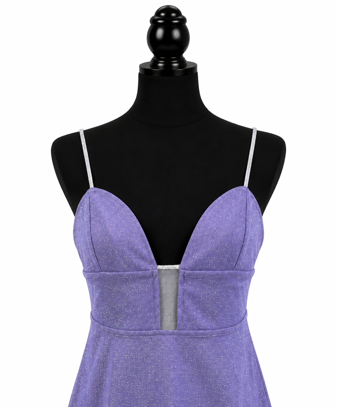 Lavender Glitter Mini Dress