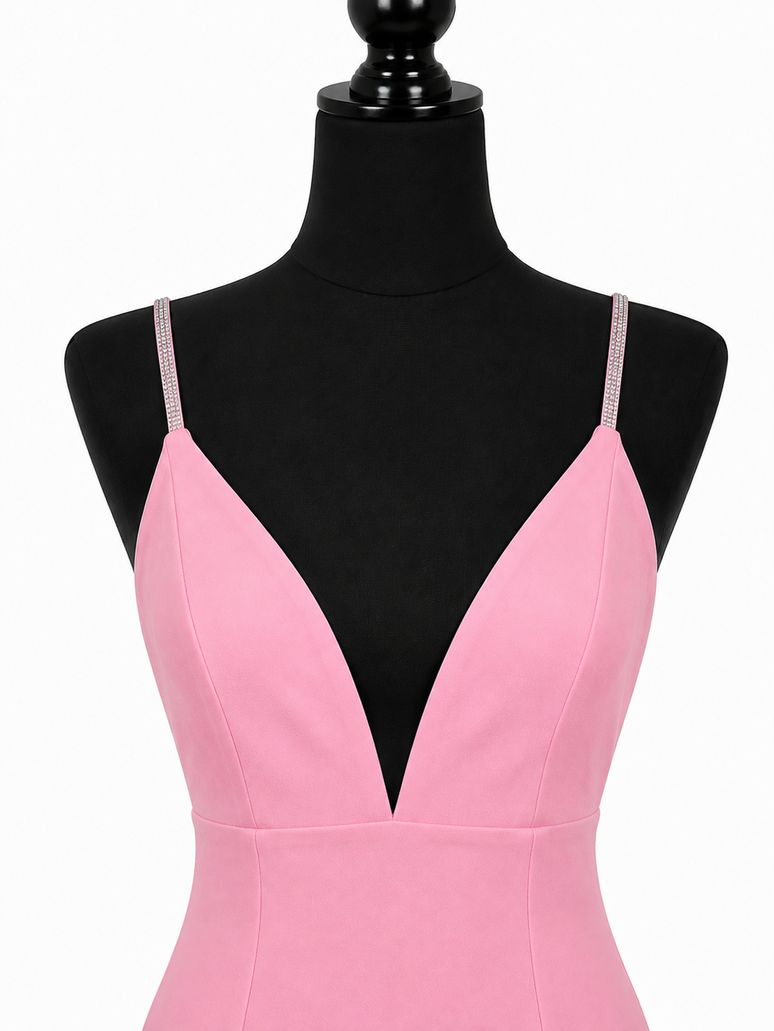Pink Satin Mini Dress