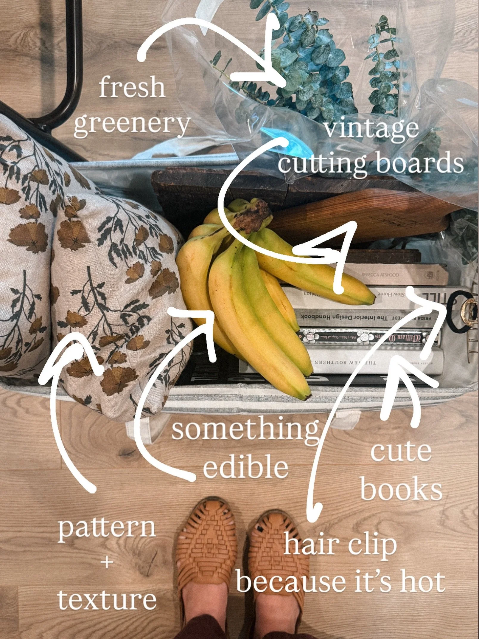 Styling day essentials for a new listing &mdash; because you know I&rsquo;ve got to make it feel like a warm hug.