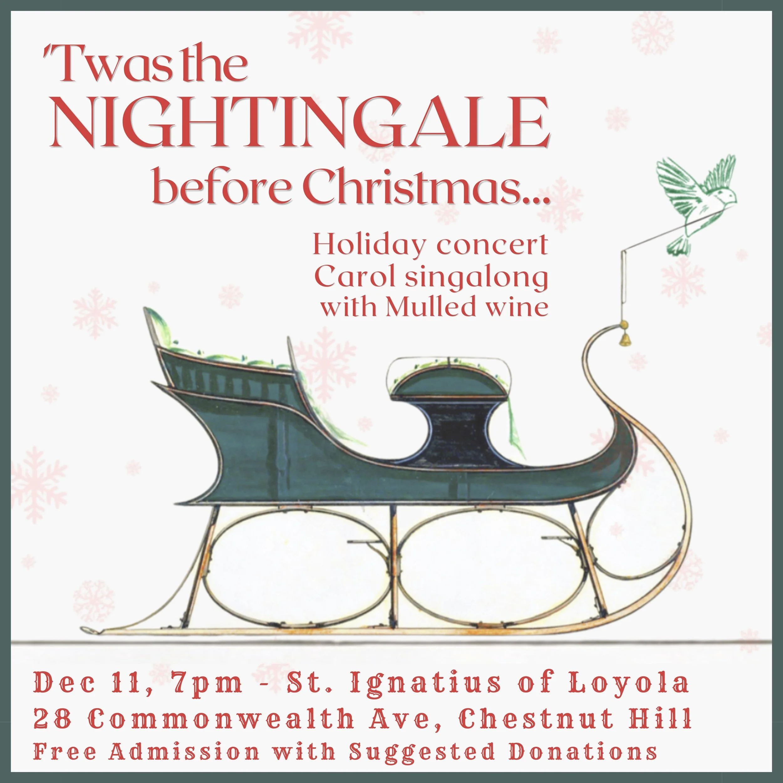 ‘Twas the nightingale before the christmas - Dec 11
