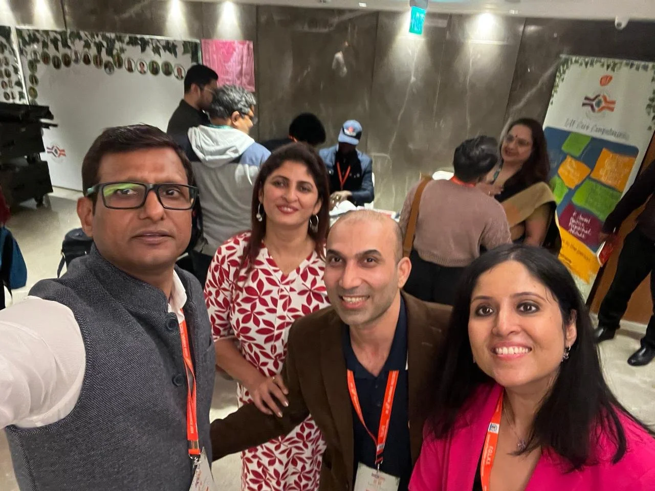 	
Kundan facilitating a small-group discussion with founders, New Delhi