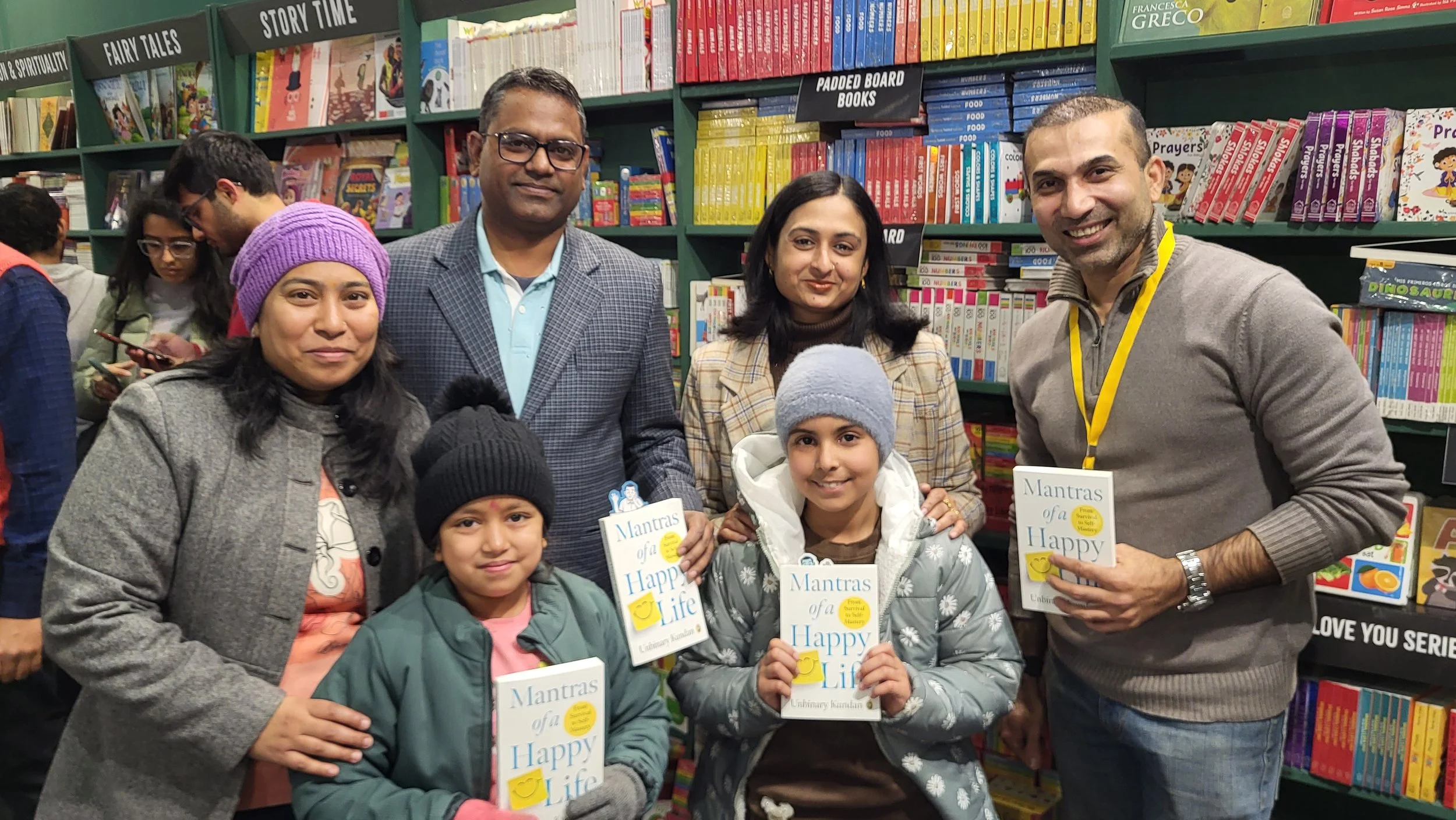Kundan facilitating a book launch event at Book Fair, New Delhi