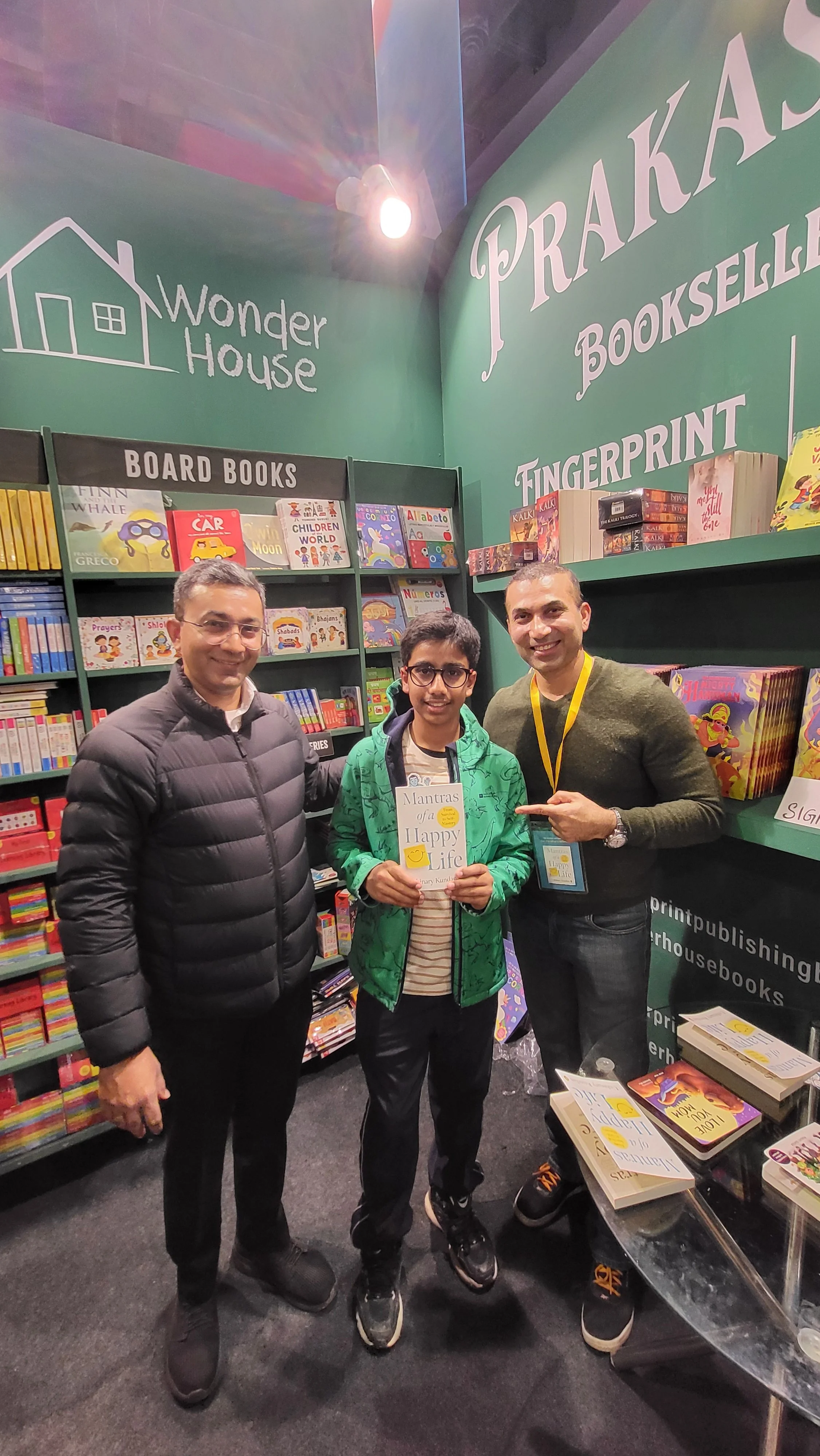 Kundan facilitating a book launch event at Book Fair, New Delhi