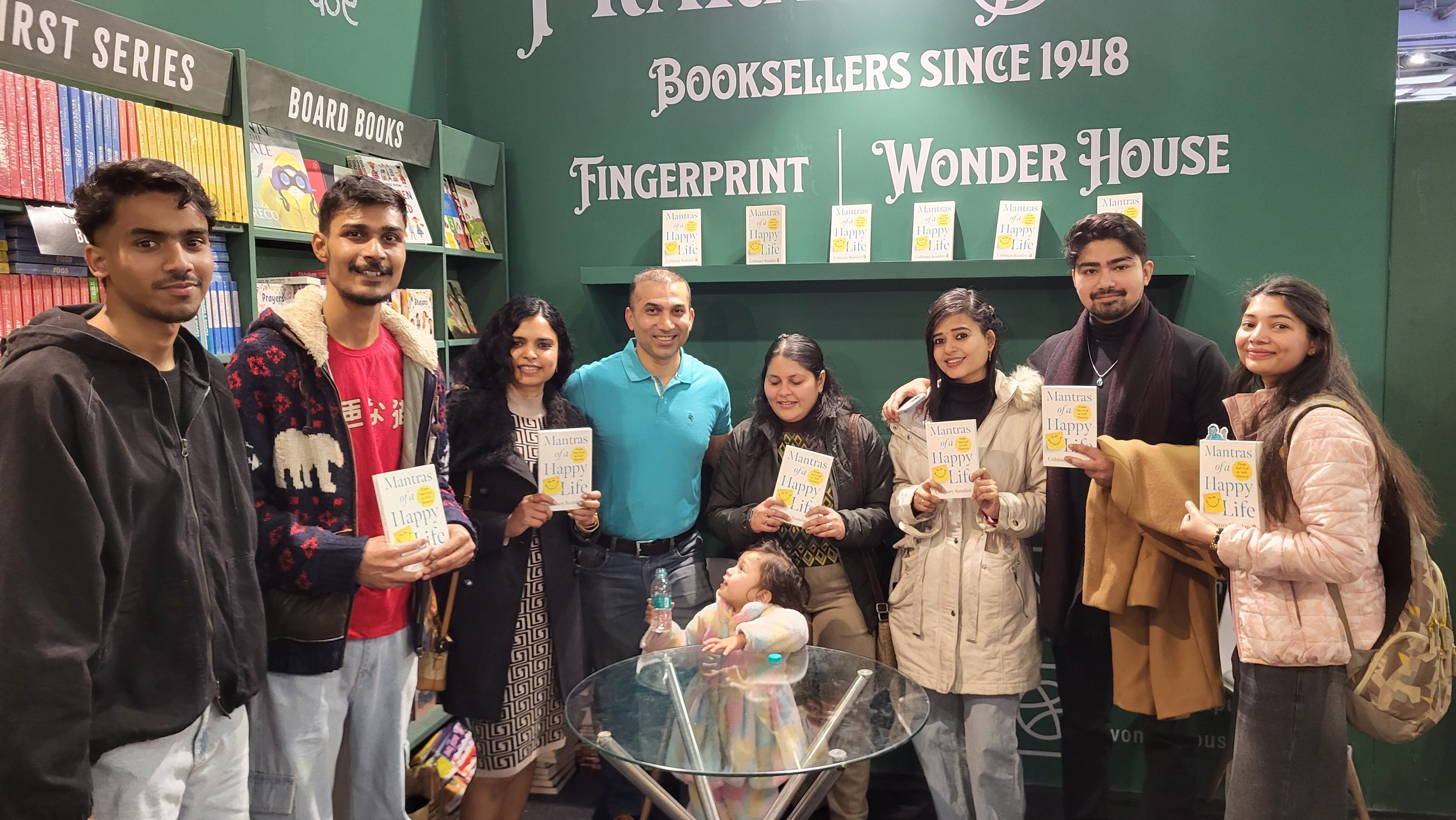 Kundan facilitating a book launch event at Book Fair, New Delhi
