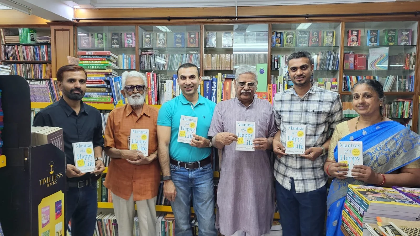 Kundan facilitating a book launch event at Book Signing event, Mysure. 
