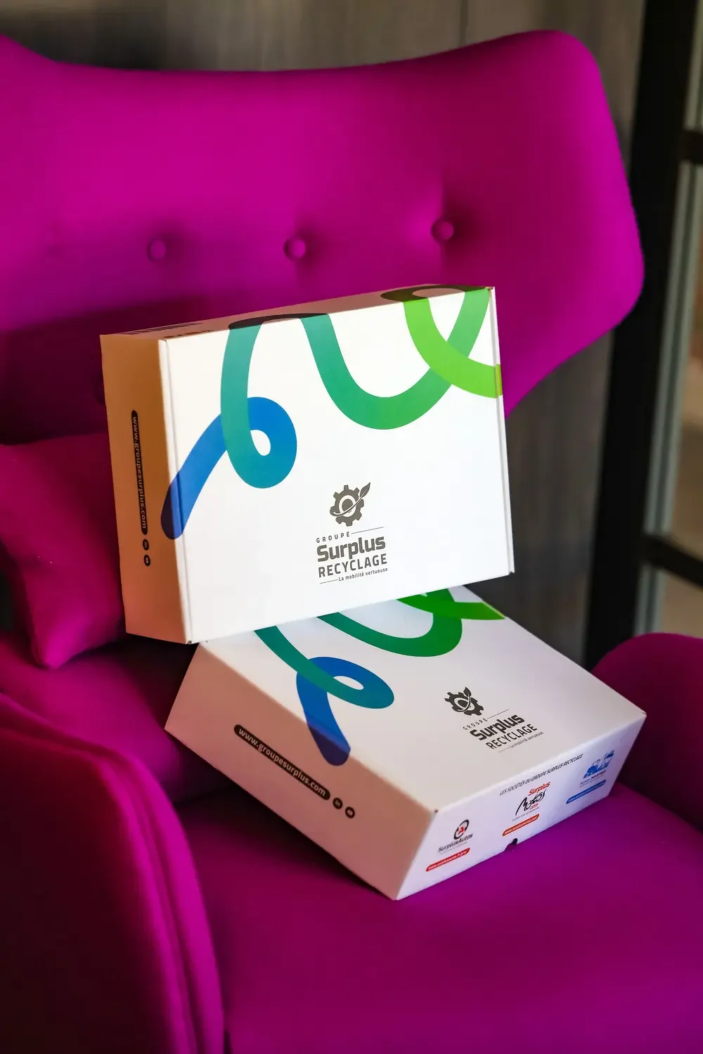 Welcome pack en trois univers, coffrets imprimé