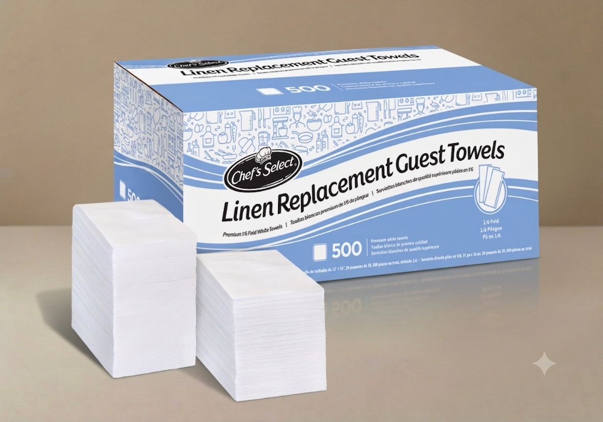 Chef’s Select® Food Service Linen Replacement Guest Towels