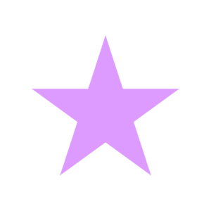 Light purple star with a smaller dark purple star inside, centered on a white background.