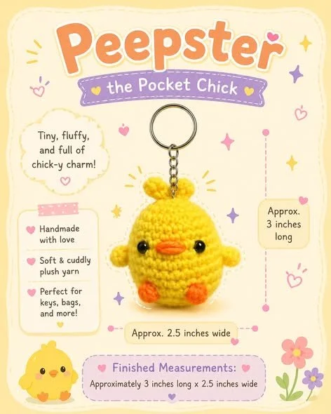"NEW" Chick Keychain