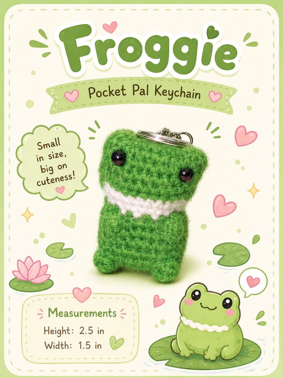 "NEW" Frog Keychain