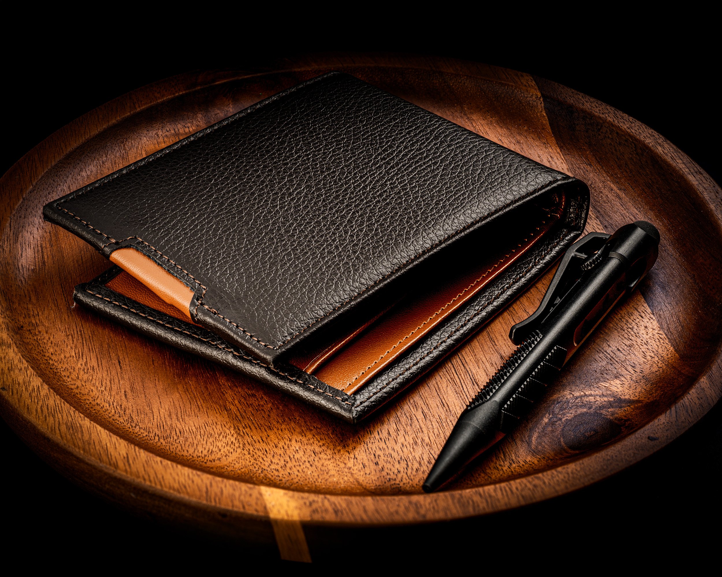 StylizedBlackWalletBlackPenRoundTray-Edit.jpg