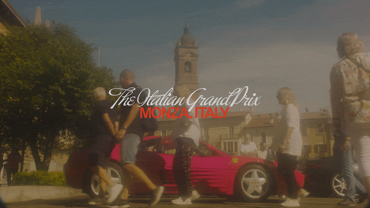 A GIF of Monza, Italy during the F1 Italian Grand Prix.