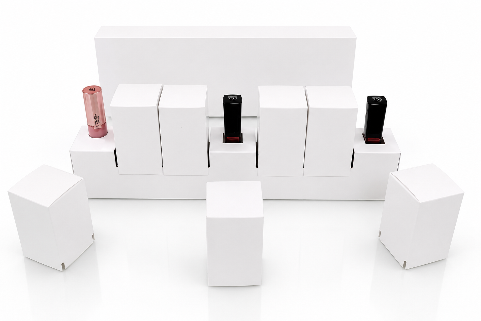 Cosmetics packaging display