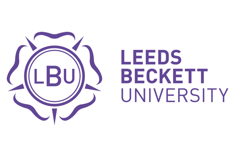Leeds Beckett University logo in purple with the university name on the right.