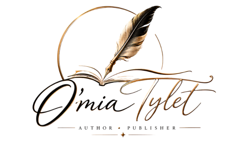 A logo featuring an open book with a feather quill pen and a circular background, with the text 'India Tylet' written in stylized cursive and additional smaller text below.