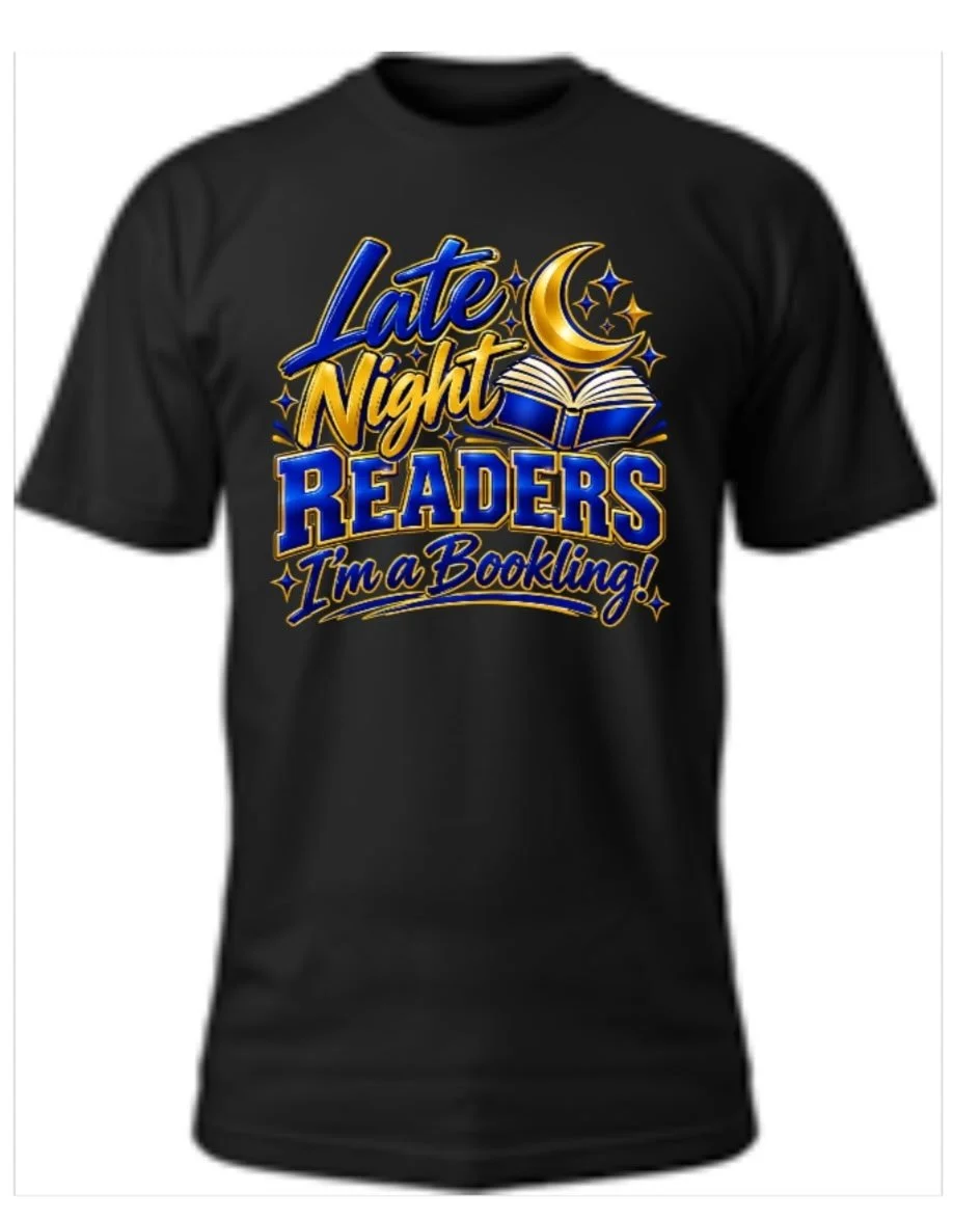 Unisex Late Night Readers “I’m a Booking!” – Blue & Gold Edition