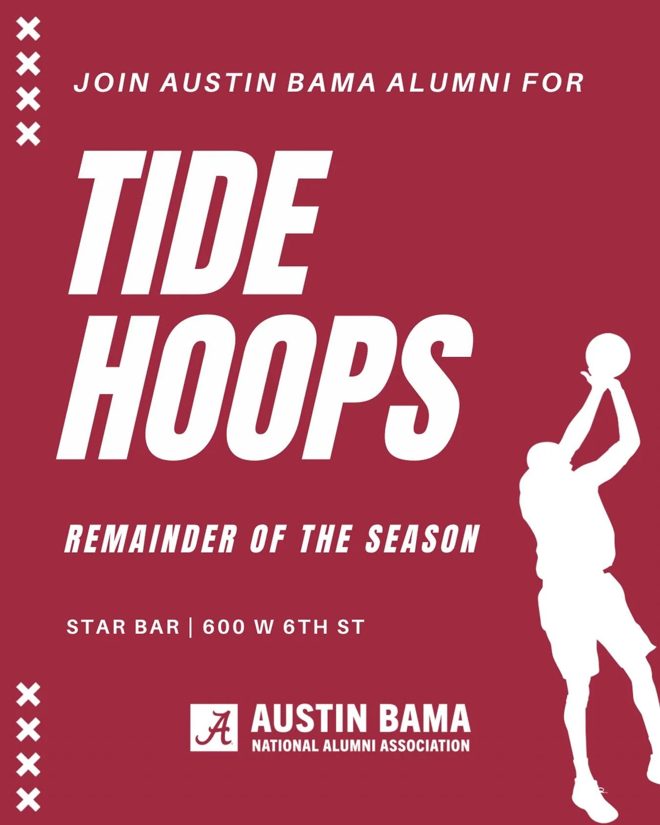 BAMA BASKETBALL WATCH PARTIES ARE BACK!!! 

let&rsquo;s show our West 6th family some love❤️&zwj;🩹❤️&zwj;🩹❤️&zwj;🩹

RTR