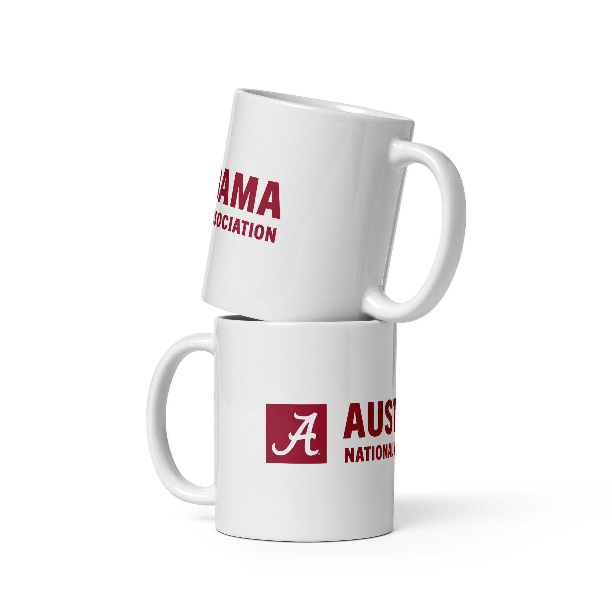 White glossy mug