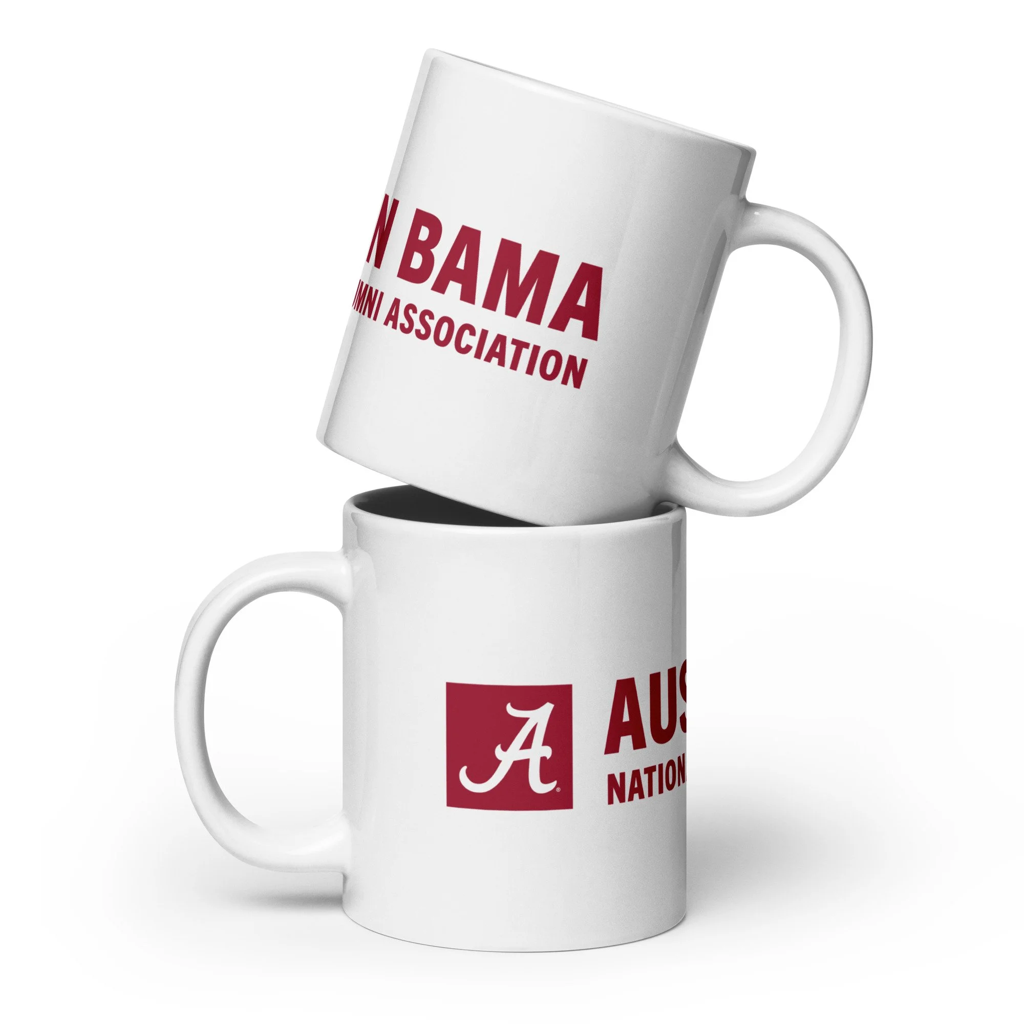 White glossy mug