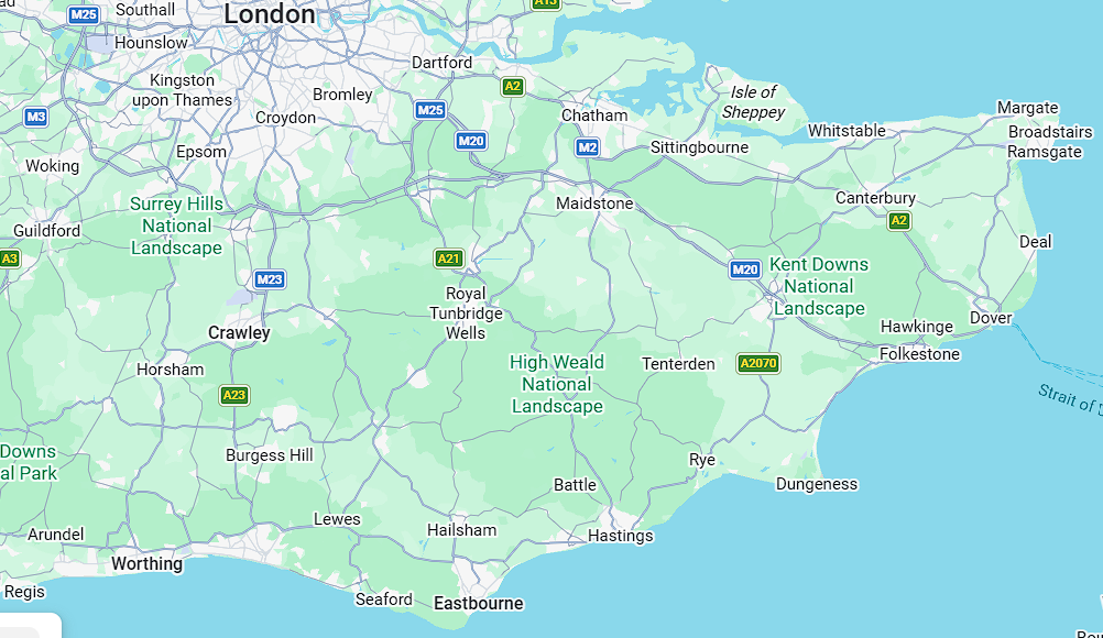 LONDON SURREY EAST WEST SUSSEX KENT