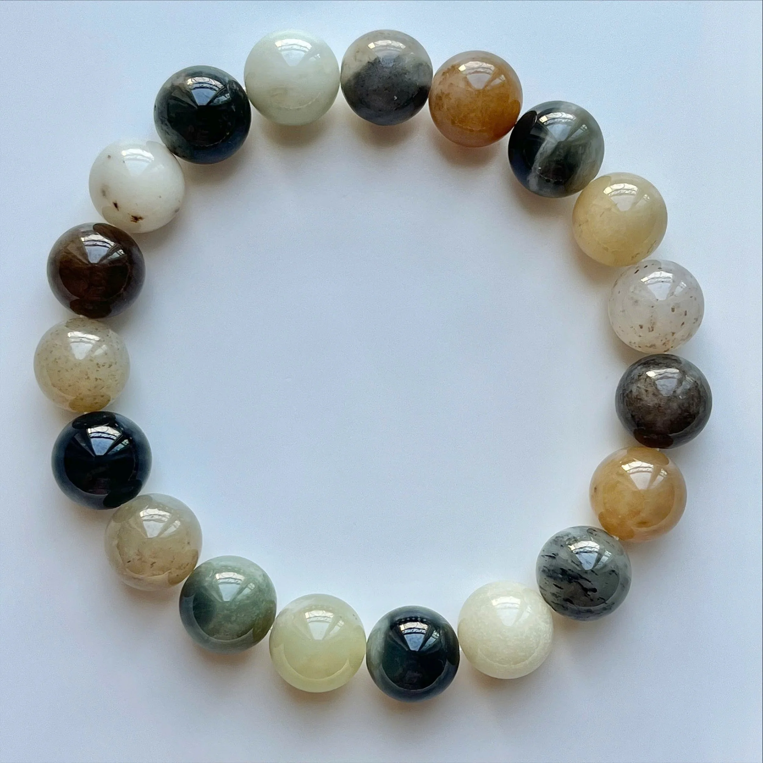 10MM Certified Natural Nephrite Jade Bracelet