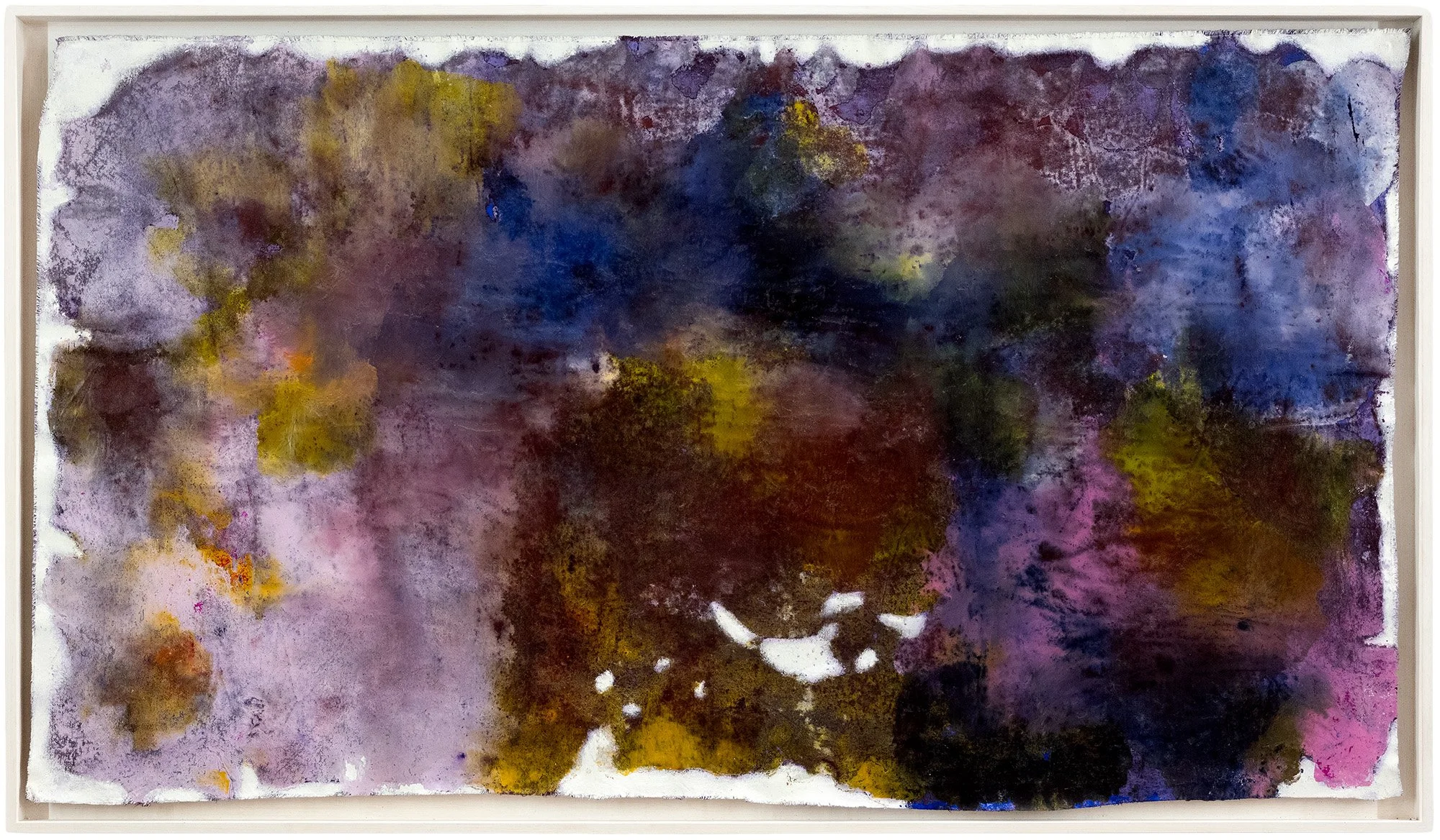    
Passion oubliée, 2024
 Peinture à l'huile, pigments, oxyde, encre et cire sur toile libre
 Encadrement caisse américaine bois blanc
 170x65 cm